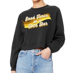 Heather Grey "Good Times At A Dive Bar" Sweater